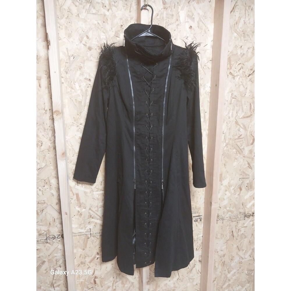 Punk Rave Large Long Black Jacket Gothic Punk
